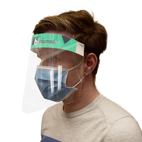 Branded Face Shields Visor with Sticker