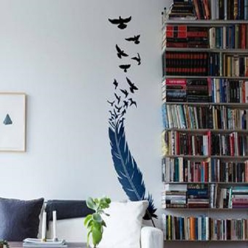 The Bird and the Feather - Wall decals 