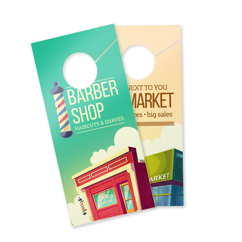 Door Hangers 14pt + UV (High Gloss)