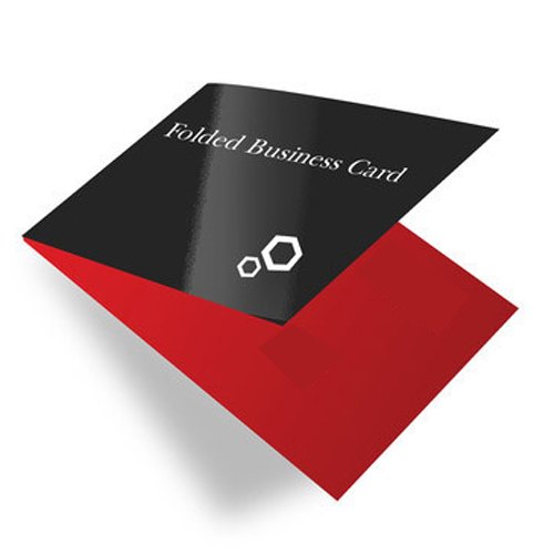 Folded Business Card 14pt + UV (High Gloss) 