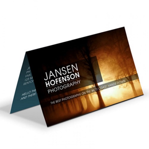 Folded Business Cards 13pt Enviro Uncoated