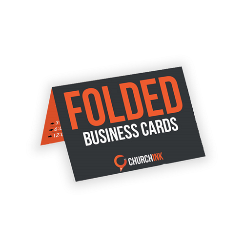  Folded Business Cards 14pt + Matte Finish